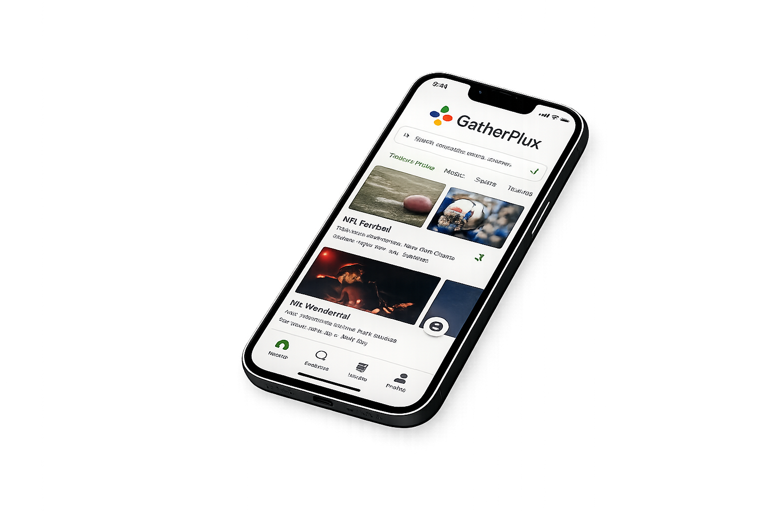 GatherPlux mobile app